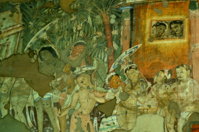 Scene from Visvantara jataka