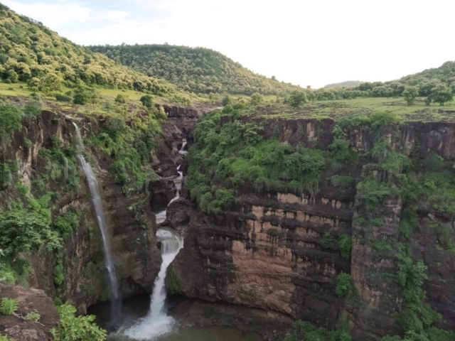 The waterfall